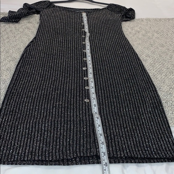 Say What? Off shoulder, sparkly Midi Dress, Sz Sm - Picture 6 of 9